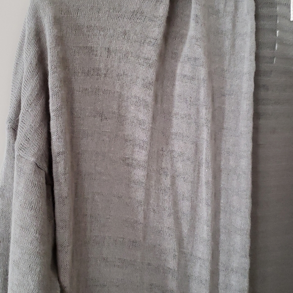 Shae moss green burnout side zip sweater. Sz small - Picture 7 of 8